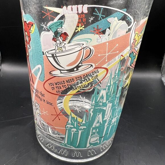 Mcdonalds Disney Glass Vintage 100 Years Mickey Mouse and Friends 16 Oz 2001 - Picture 3 of 10